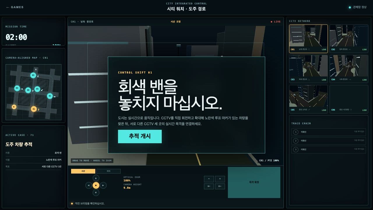 CITY WATCH · Actual gameplay