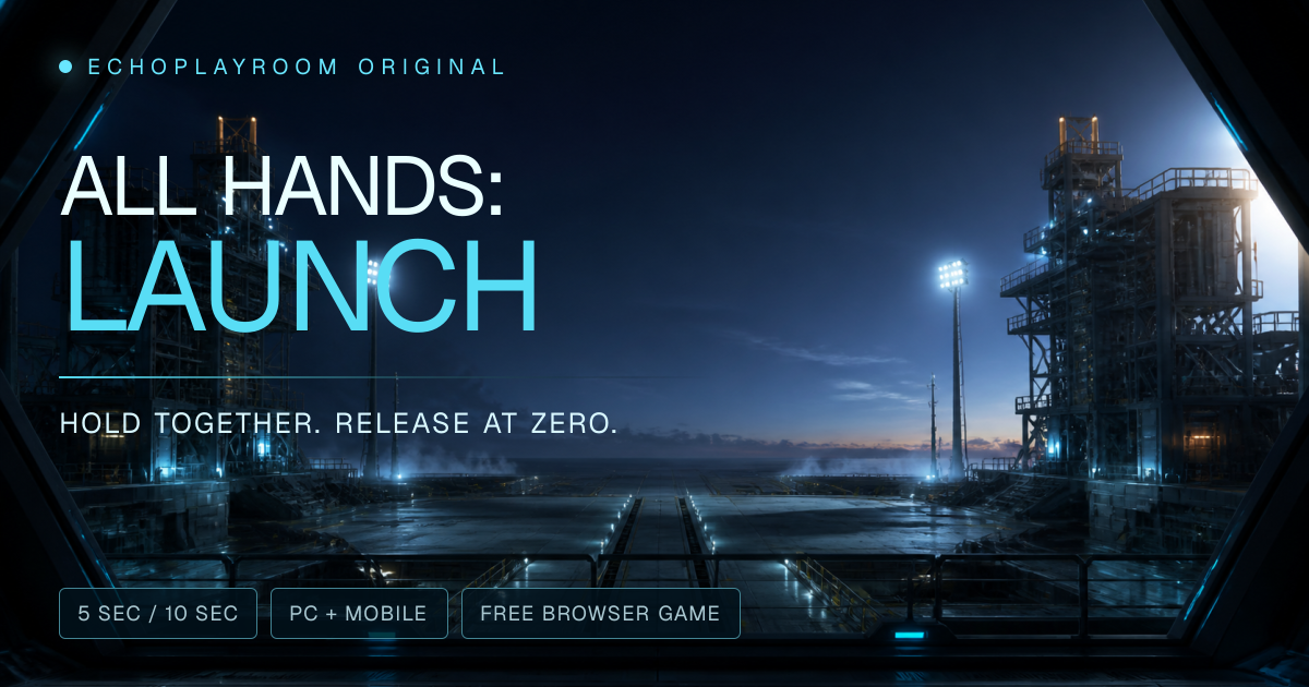 I made a multiplayer timing game where everyone has to release at exactly the same moment logo